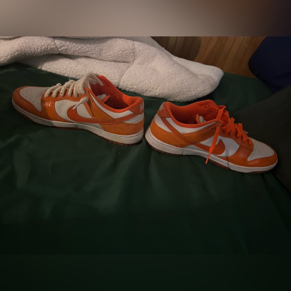 Nike Orange and White Sneakers - Picture 2 of 9